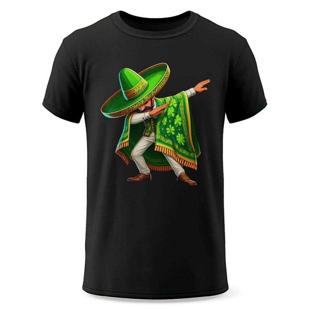 Funny Mexican St Patricks Day Shirt Mexican Irish Dabbing Boy Funny Mexican St Patricks Day Shirt Mexican Irish Dabbing Boy