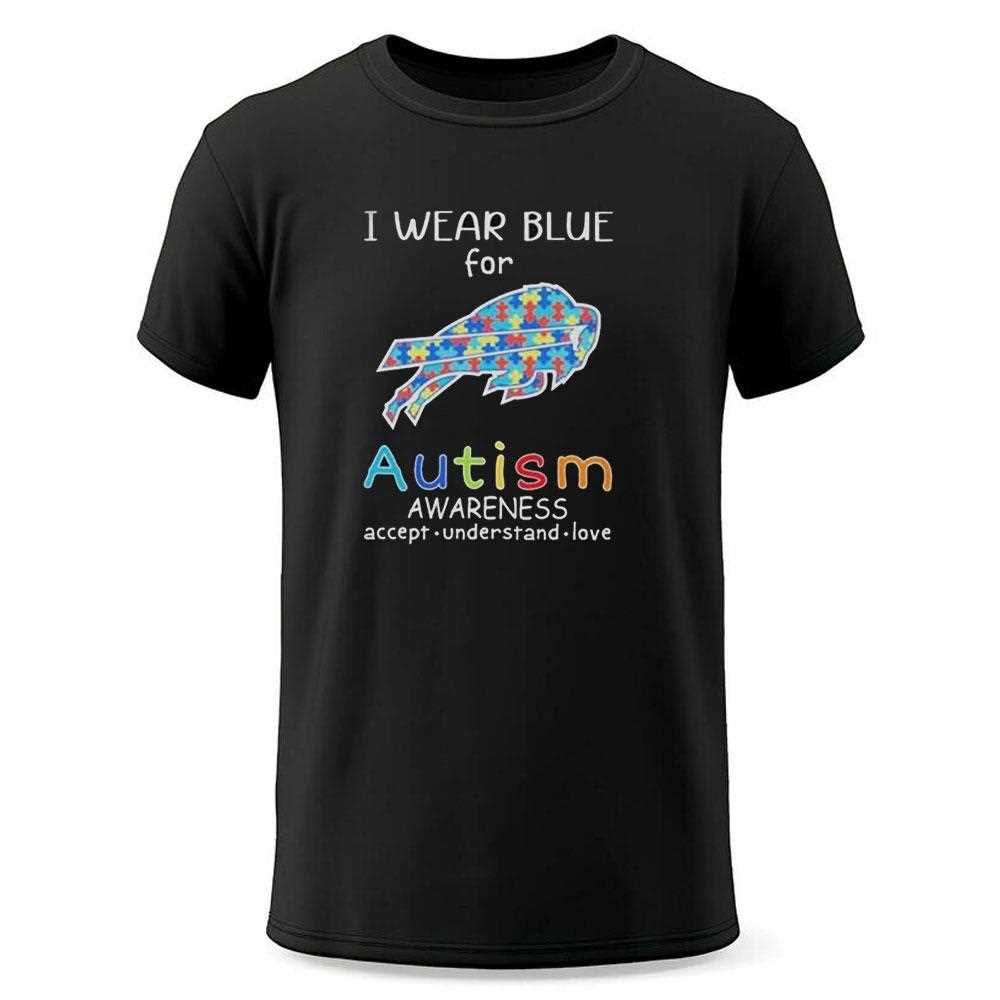 I Wear Blue For Autism Buffalo Bills Awareness Shirt I Wear Blue For Autism Buffalo Bills Awareness Shirt