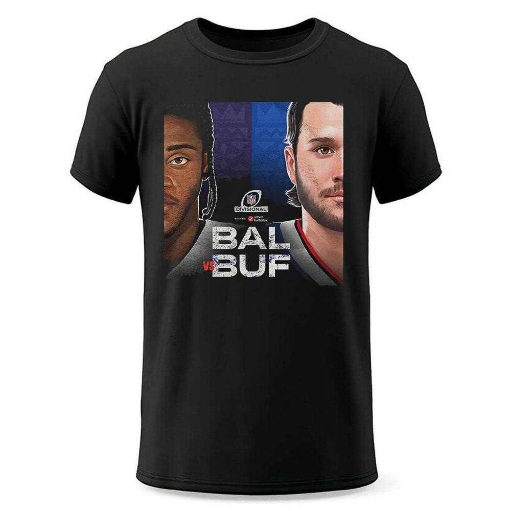 Josh Allen Buffalo Bills Vs Lamar Jackson Baltimore Ravens Nos Playoffs Da Nfl 2025 Shirt Josh Allen Buffalo Bills Vs Lamar Jackson Baltimore Ravens Nos Playoffs Da Nfl 2025 Shirt