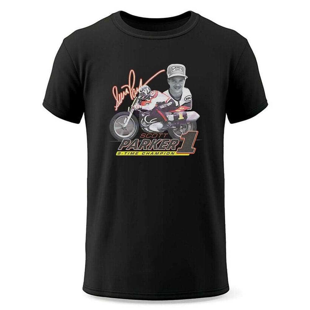 Scott Parker 9 Time Champion American Flat Track Shirt Scott Parker 9 Time Champion American Flat Track Shirt