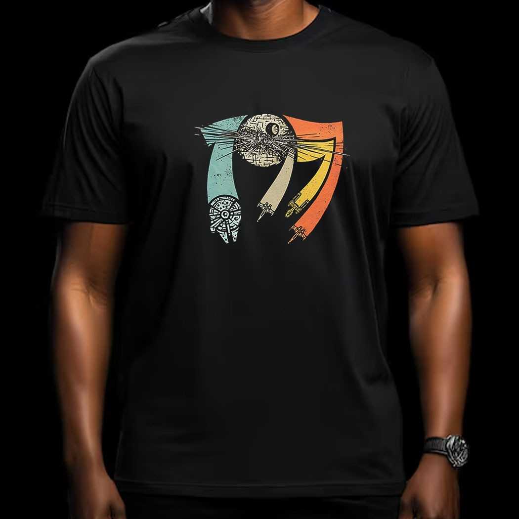 Star Wars The Year 1977 The Millennium Falcon Death Star X Wing And Y Wing Vintage Shirt Star Wars The Year 1977 The Millennium Falcon Death Star X Wing And Y Wing Vintage Shirt