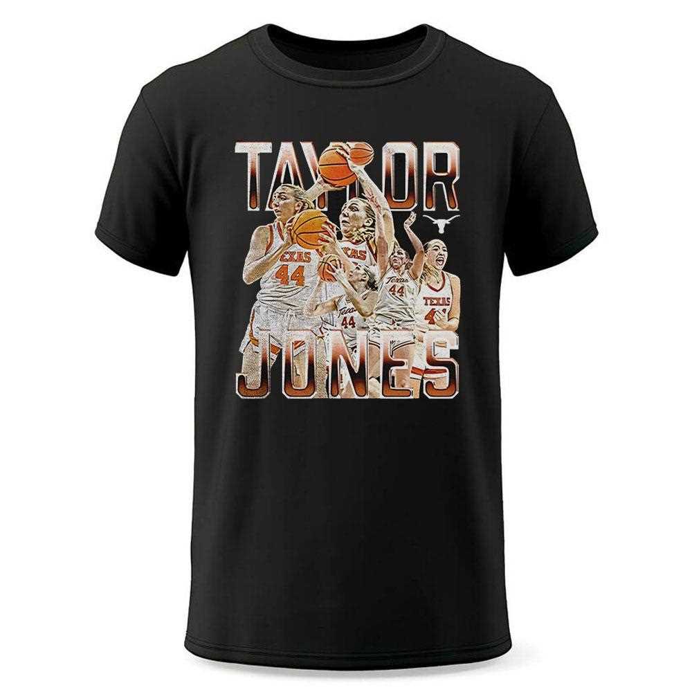 Taylor Jones Texas Longhorns Basketball Multi Action Shirt Taylor Jones Texas Longhorns Basketball Multi Action Shirt