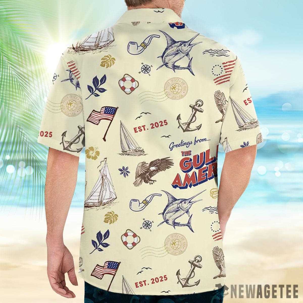 The Gulf Of America Hawaiian Shirt Beach Shorts
