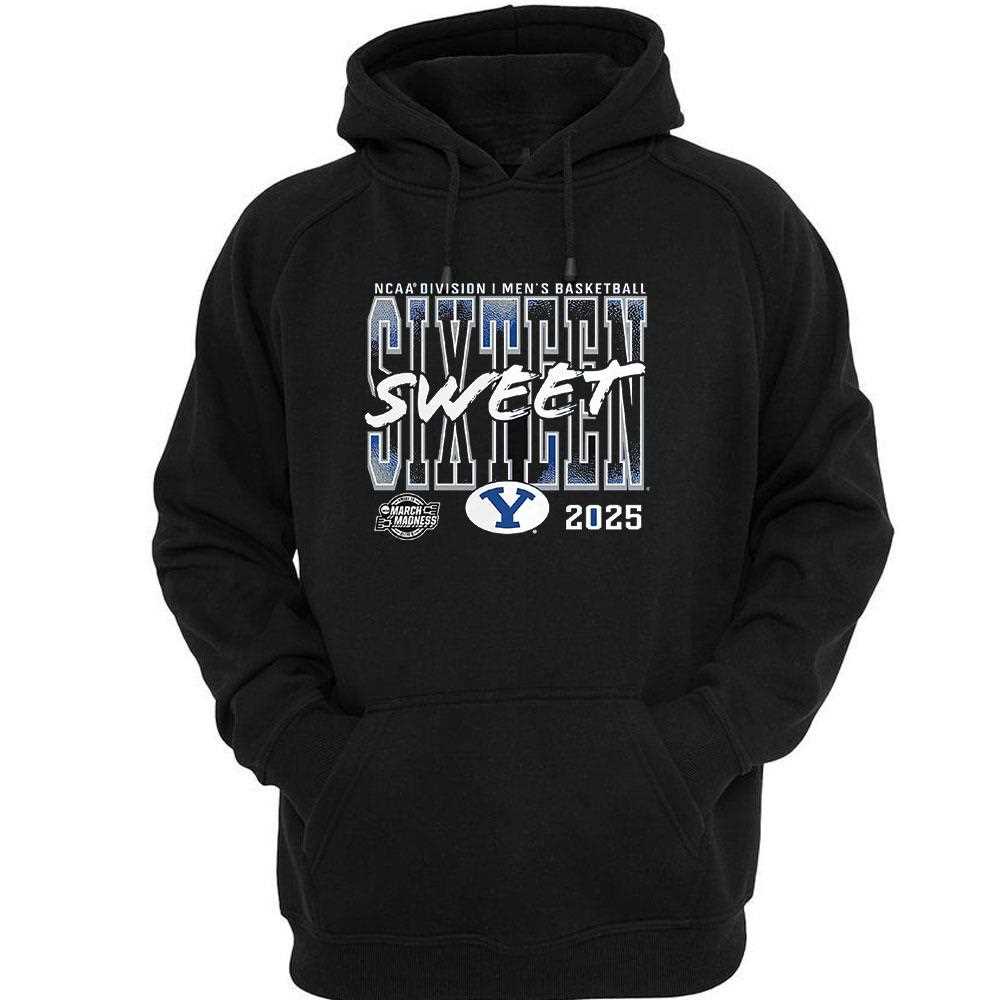 Byu Cougars 2025 Ncaa Mens Basketball Tournament March Madness Sweet 16 Shirt Byu Cougars 2025 Ncaa Mens Basketball Tournament March Madness Sweet 16 Shirt