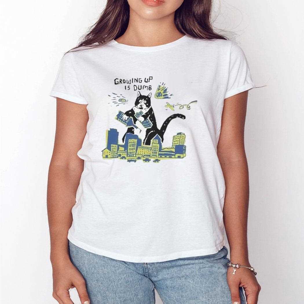 Growing Up Is Dumb Cat Shirt Growing Up Is Dumb Cat Shirt