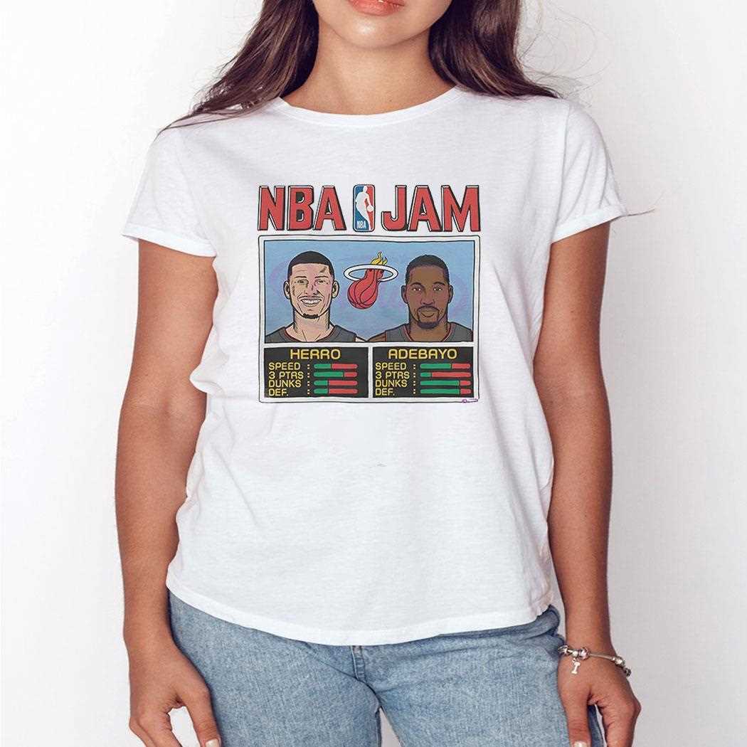 Nba Jam Miami Heat Herro And Adebayo Shirt Nba Jam Miami Heat Herro And Adebayo Shirt