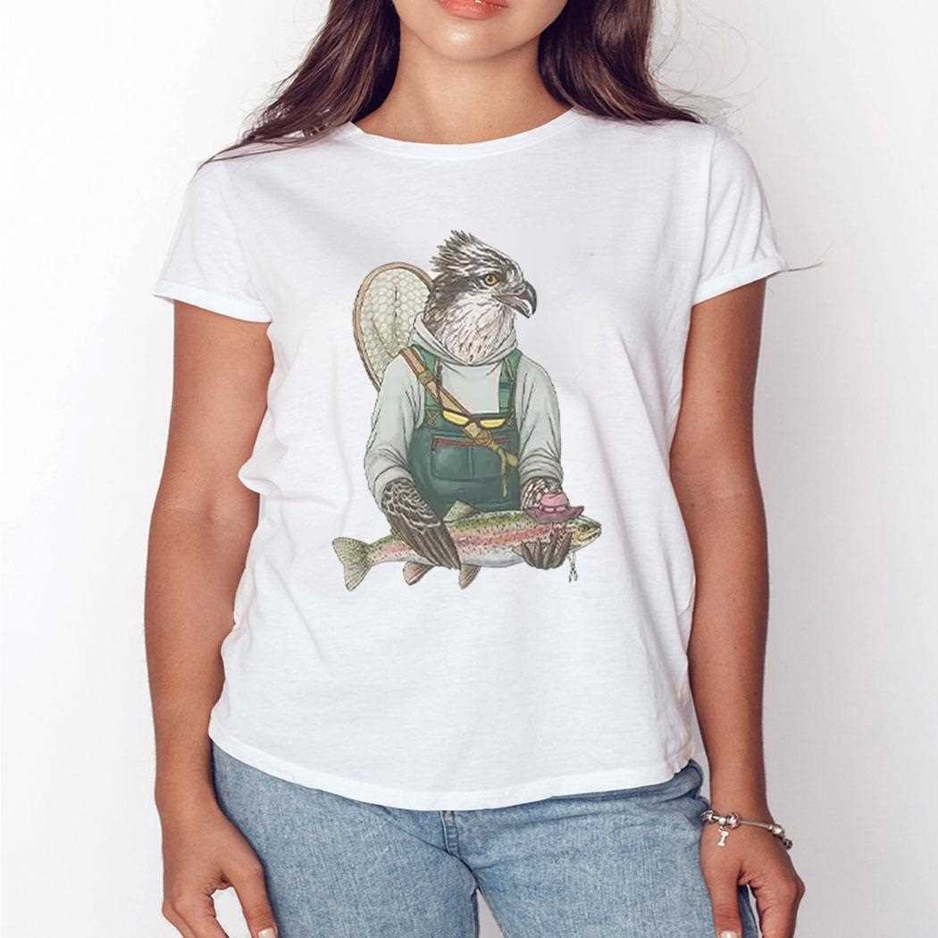 Osprey Fishing Trout Shirt Osprey Fishing Trout Shirt