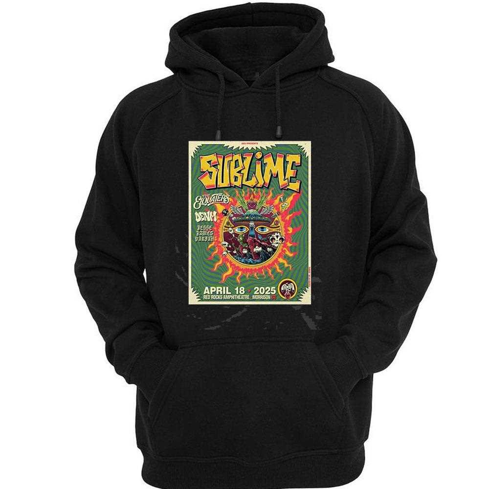 Sublime At Red Rocks Amphitheatre In Morrison Co On 04 18 2025 Tour Poster Shirt Sublime At Red Rocks Amphitheatre In Morrison Co On 04 18 2025 Tour Poster Shirt
