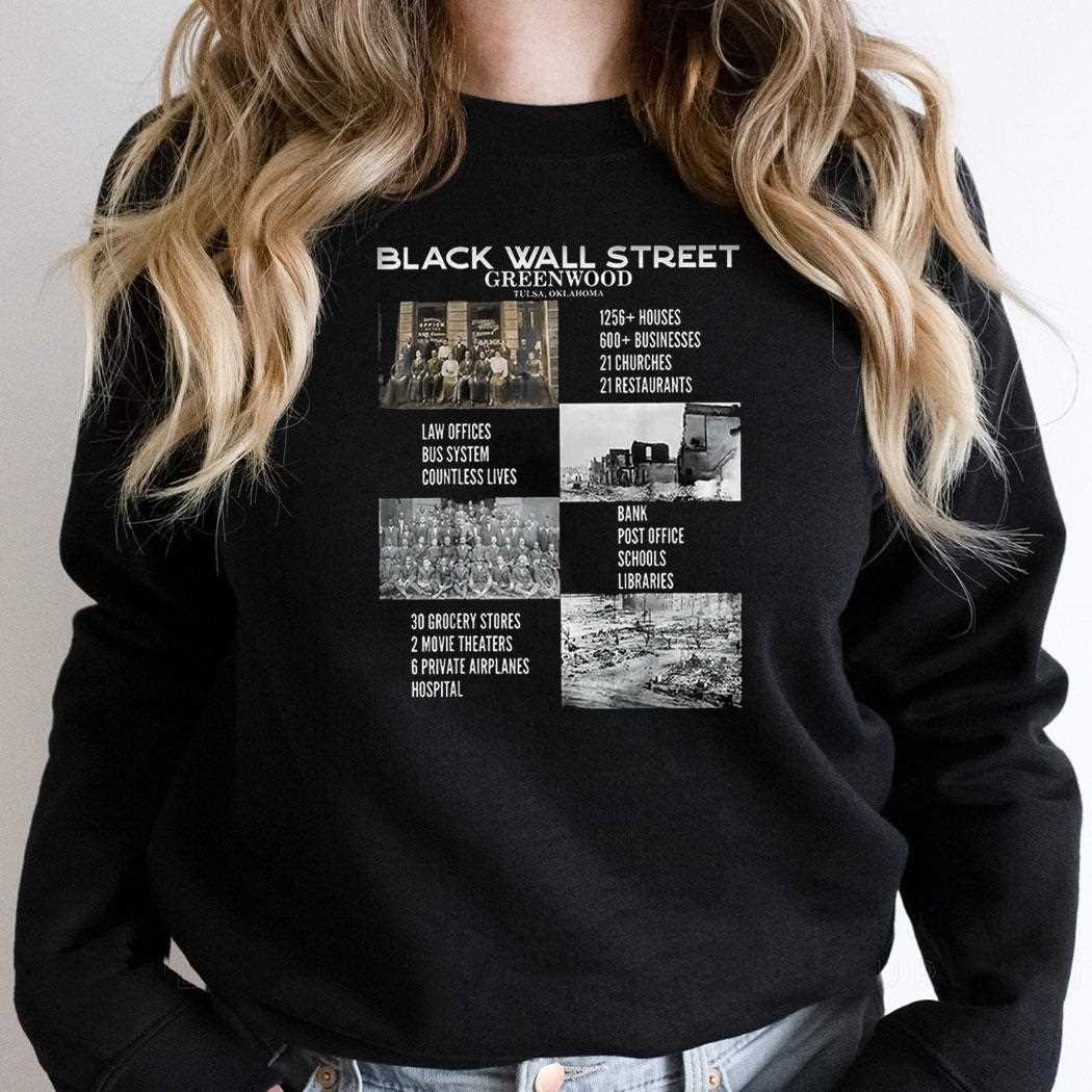 Black Wall Streeshirt Greenwood Shirt Black Wall Streeshirt Greenwood Shirt