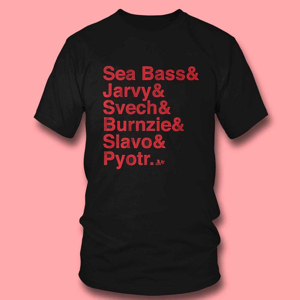 Carolina Hockey Ampersand Sea Bass Jarvy Svech Burnzie Slavo Pyotr Shirt Carolina Hockey Ampersand Sea Bass Jarvy Svech Burnzie Slavo Pyotr Shirt