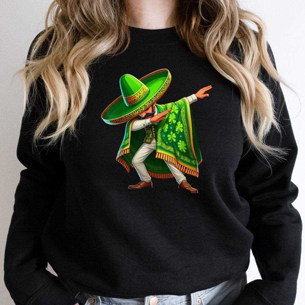Funny Mexican St Patricks Day Shirt Mexican Irish Dabbing Boy Funny Mexican St Patricks Day Shirt Mexican Irish Dabbing Boy