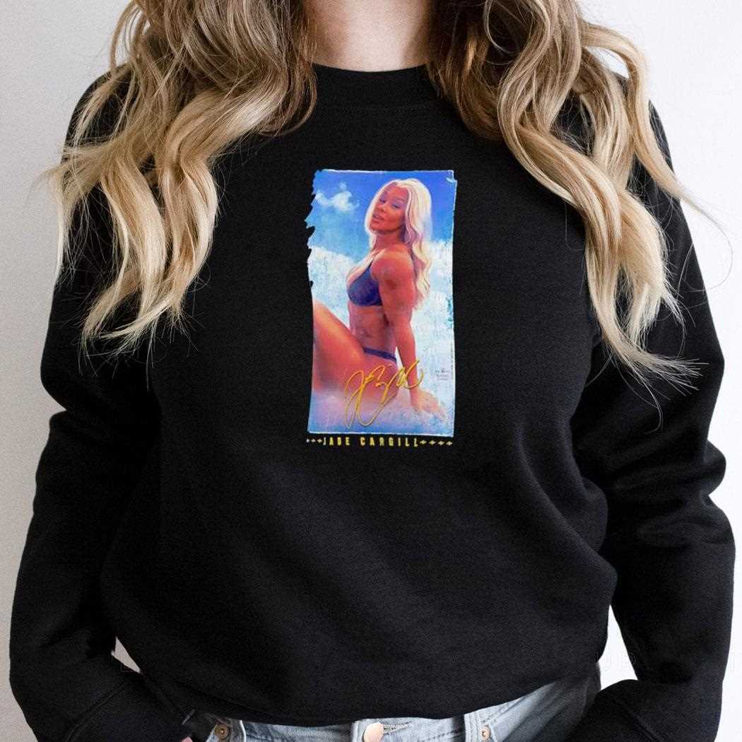 Jade Cargill Beach Photo Signature Shirt Jade Cargill Beach Photo Signature Shirt
