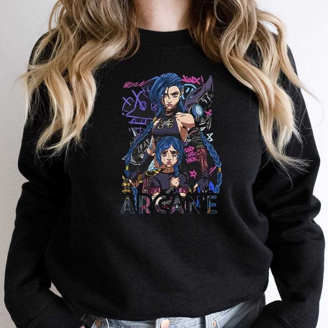 Jinx League Of Legends Arcane Shirt Jinx League Of Legends Arcane Shirt