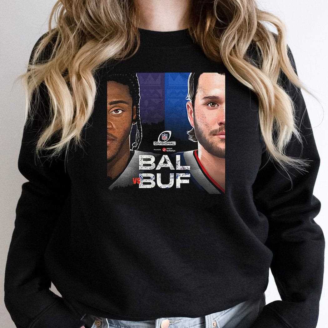 Josh Allen Buffalo Bills Vs Lamar Jackson Baltimore Ravens Nos Playoffs Da Nfl 2025 Shirt Josh Allen Buffalo Bills Vs Lamar Jackson Baltimore Ravens Nos Playoffs Da Nfl 2025 Shirt