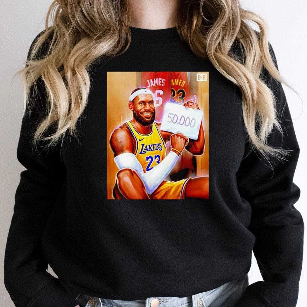 Lebron Becomes First Player In Nba History To Score 50k Career Points Shirt Lebron Becomes First Player In Nba History To Score 50k Career Points Shirt