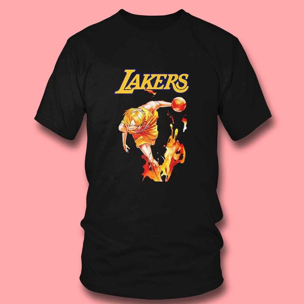 Los Angeles Lakers X One Piece Sanji Nba Shirt Los Angeles Lakers X One Piece Sanji Nba Shirt