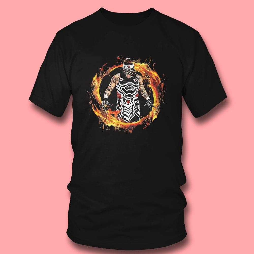 Luchador Warrior Wrestling Flaming Shirt Luchador Warrior Wrestling Flaming Shirt