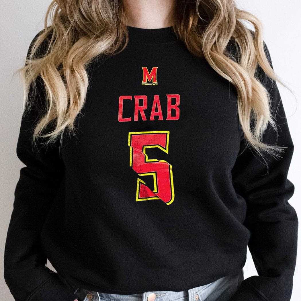 Maryland Terrapins Crab Number 5 Shirt Maryland Terrapins Crab Number 5 Shirt