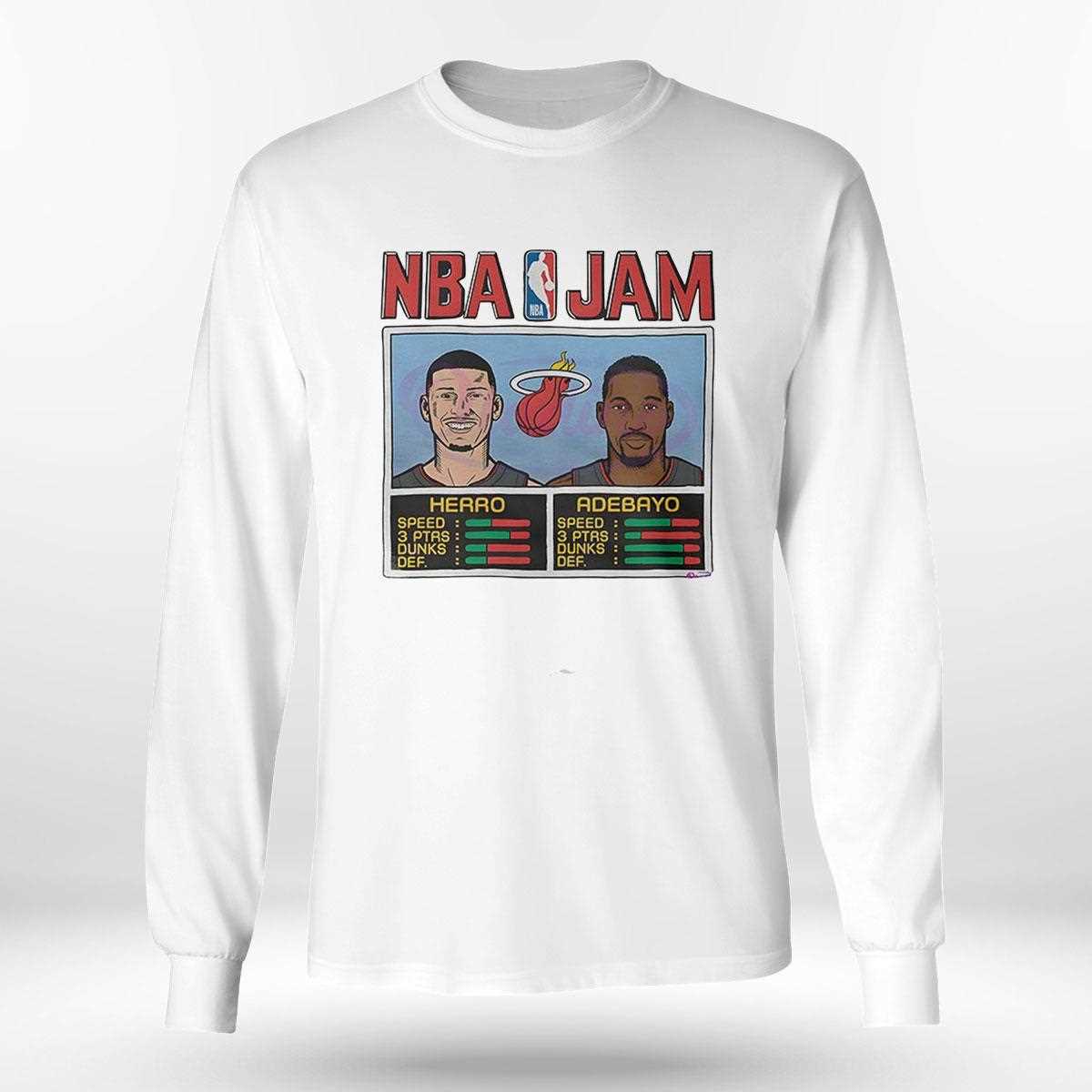 Nba Jam Miami Heat Herro And Adebayo Shirt Nba Jam Miami Heat Herro And Adebayo Shirt