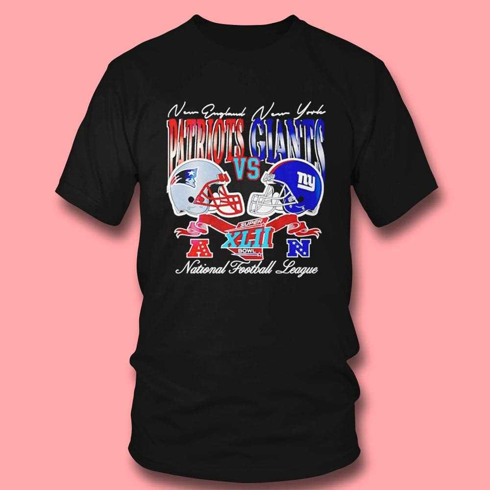 New England Patriots X New York Giants Super Bowl National Football League Shirt New England Patriots X New York Giants Super Bowl National Football League Shirt
