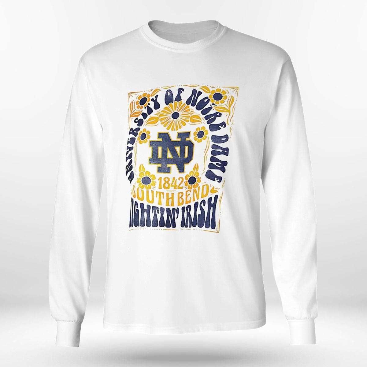 Notre Dame Fighting Irish Pressbox Womens Harmony 1842 Vintage Shirt Notre Dame Fighting Irish Pressbox Womens Harmony 1842 Vintage Shirt