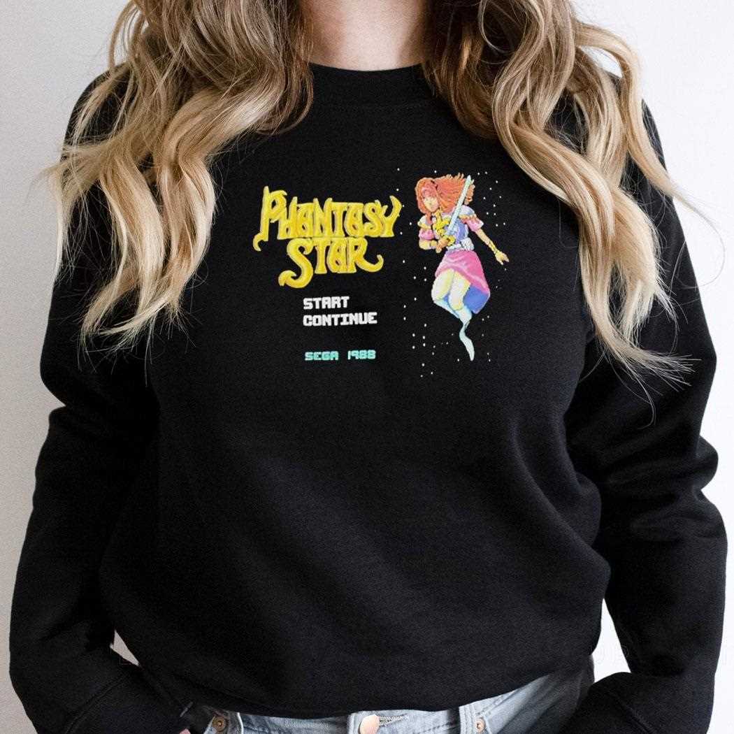 Phantasy Star And Staar Continue Sega 1988 Shirt Phantasy Star And Staar Continue Sega 1988 Shirt