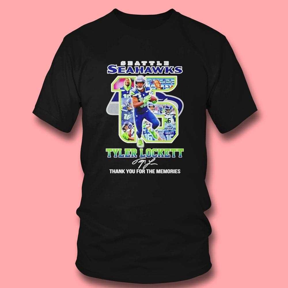 Seattle Seahawks Tyler Lockett 15 Thank You For The Memories Signature Shirt Seattle Seahawks Tyler Lockett 15 Thank You For The Memories Signature Shirt