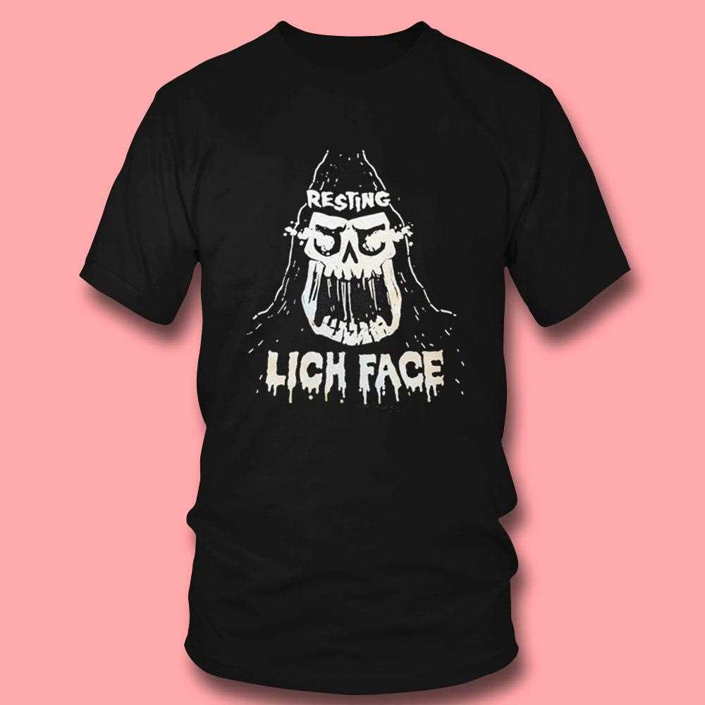 Skull Resting Lich Face Shirt Skull Resting Lich Face Shirt