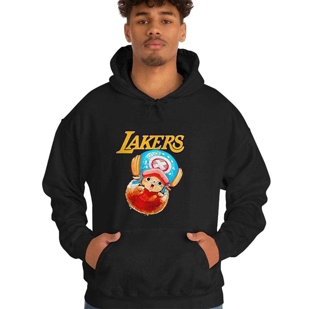 Los Angeles Lakers X One Piece Chopper Nba Shirt Los Angeles Lakers X One Piece Chopper Nba Shirt