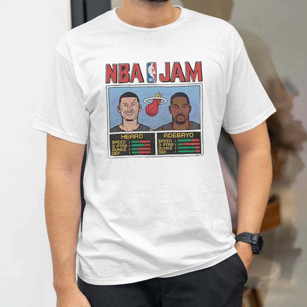 Nba Jam Miami Heat Herro And Adebayo Shirt Nba Jam Miami Heat Herro And Adebayo Shirt