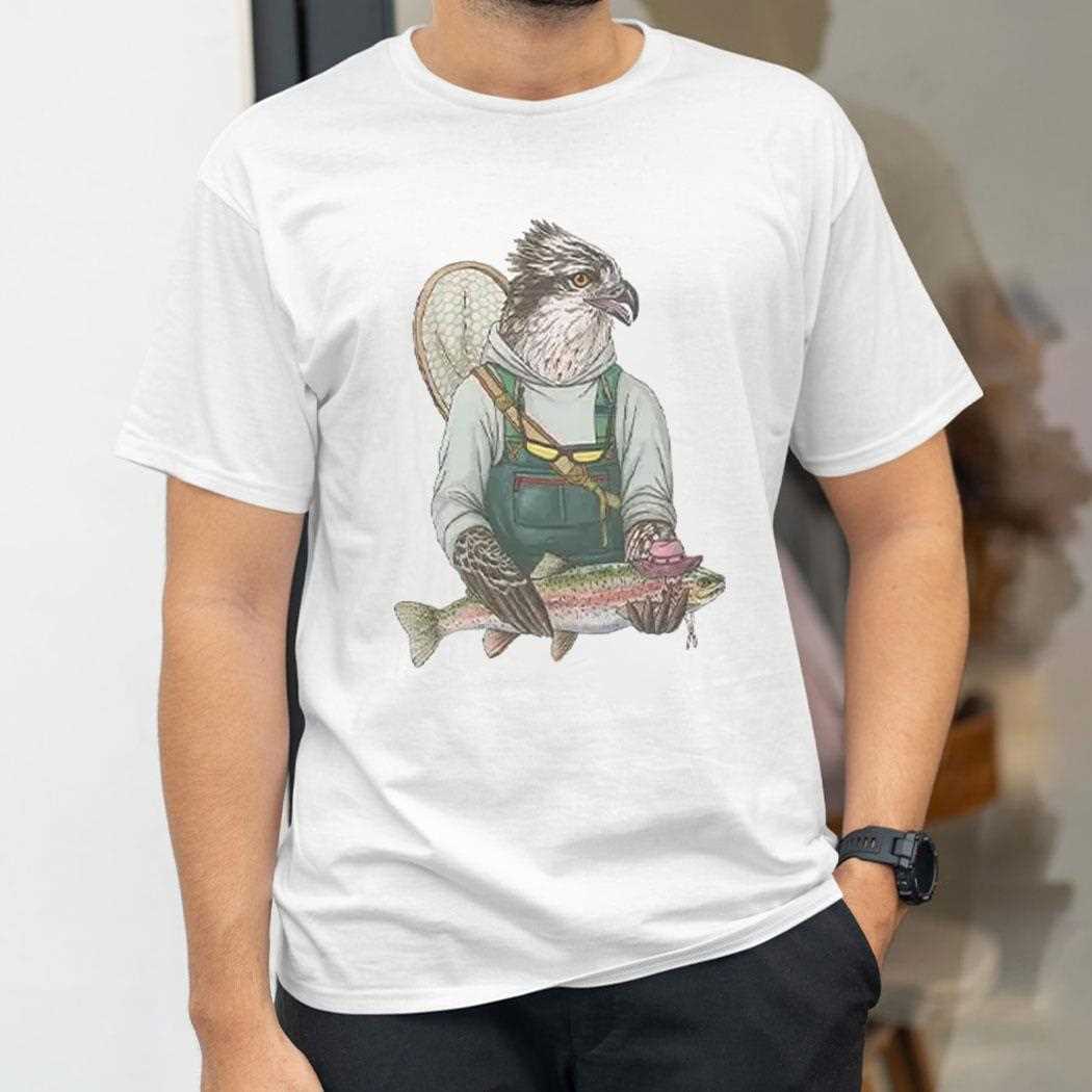 Osprey Fishing Trout Shirt Osprey Fishing Trout Shirt