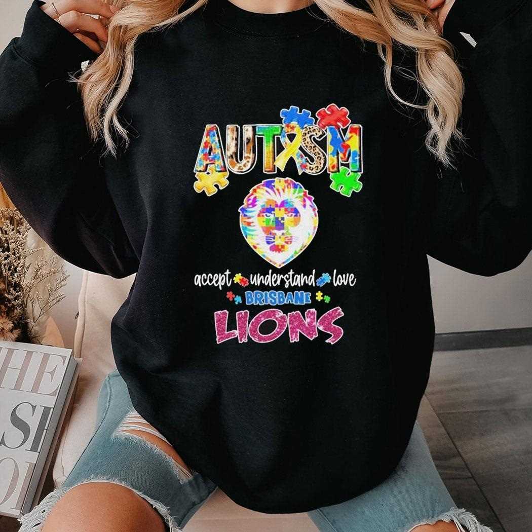 Brisbane Lions Autism Accept Understand Love Shirt Brisbane Lions Autism Accept Understand Love Shirt