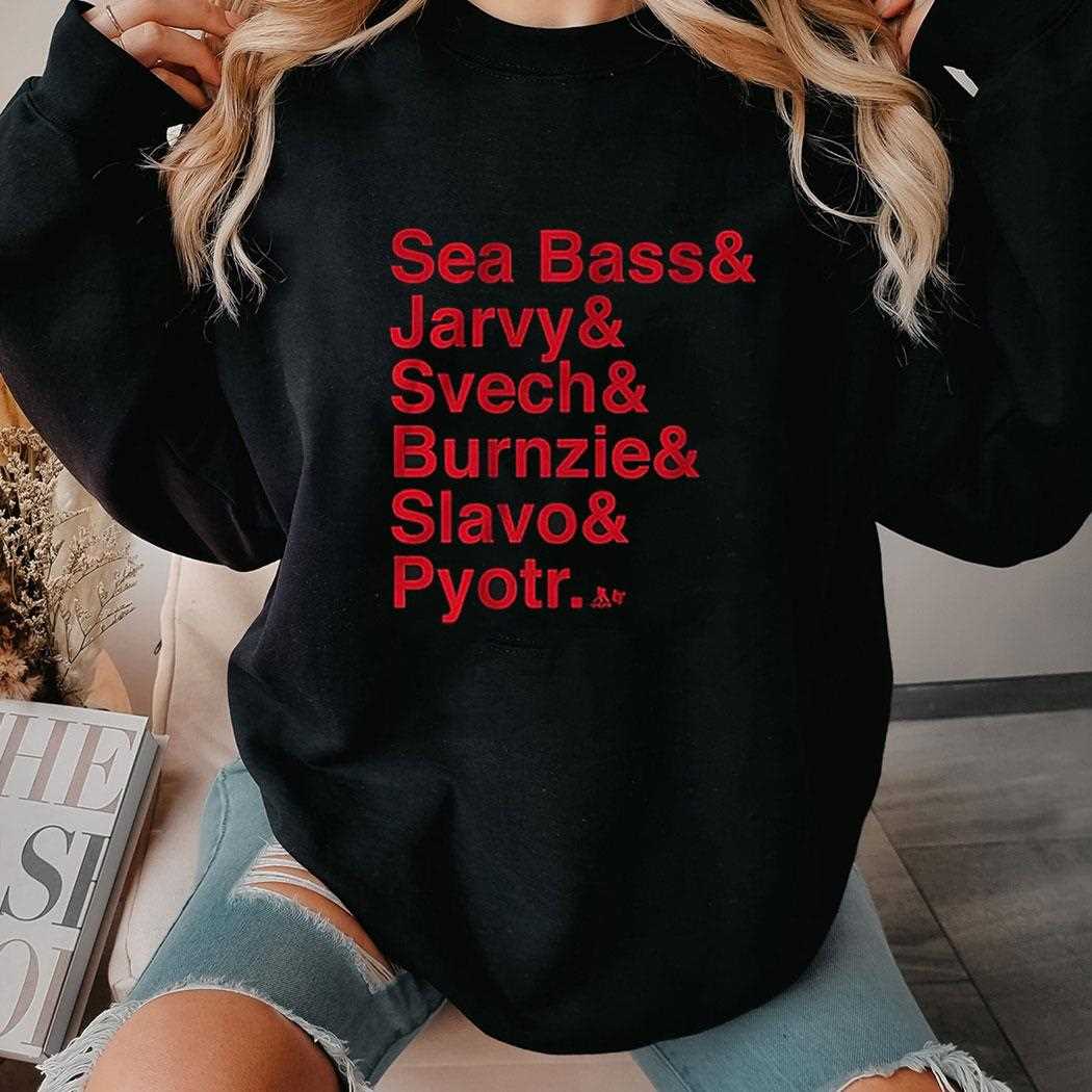 Carolina Hockey Ampersand Sea Bass Jarvy Svech Burnzie Slavo Pyotr Shirt Carolina Hockey Ampersand Sea Bass Jarvy Svech Burnzie Slavo Pyotr Shirt