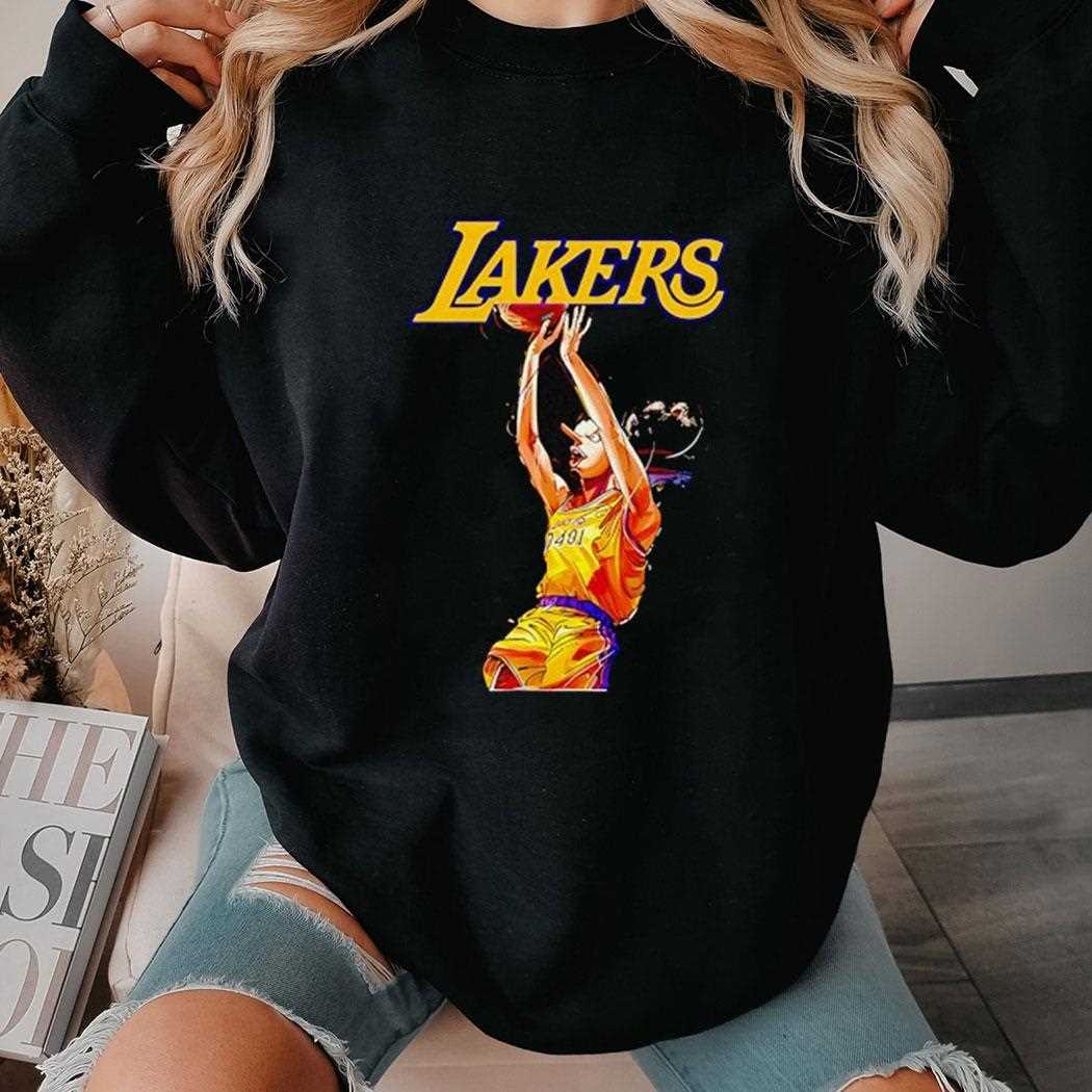 Los Angeles Lakers X One Piece Usopp Nba Shirt Los Angeles Lakers X One Piece Usopp Nba Shirt