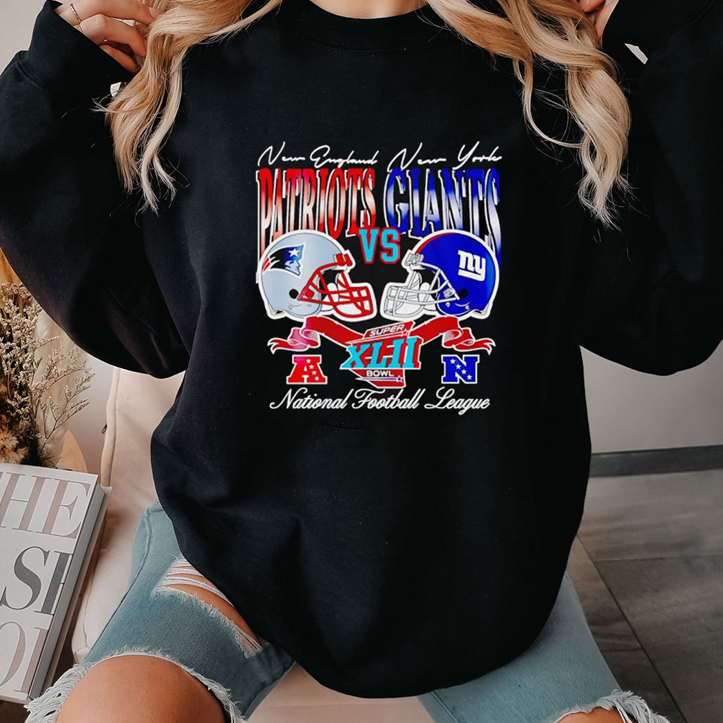 New England Patriots X New York Giants Super Bowl National Football League Shirt New England Patriots X New York Giants Super Bowl National Football League Shirt