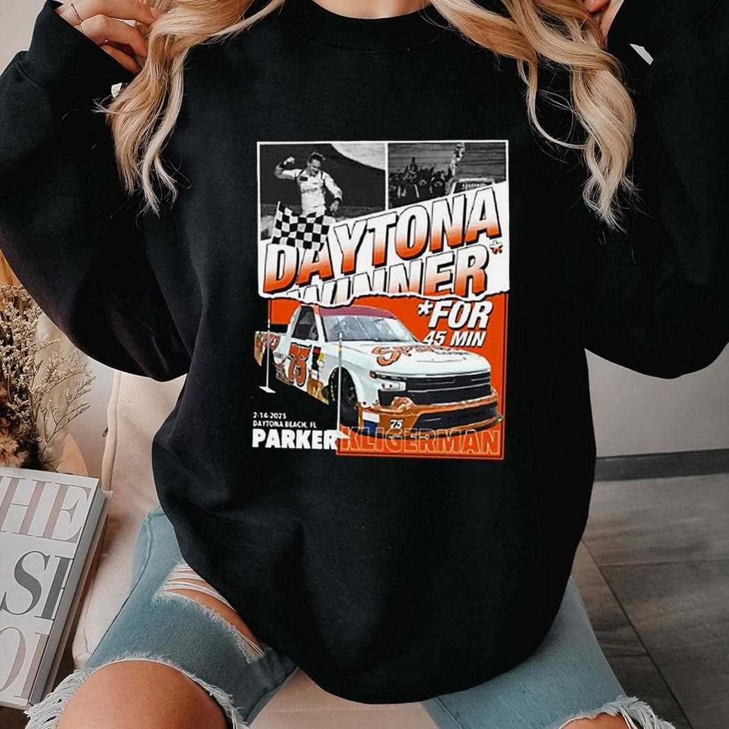 Parker Kligerman 2025 Daytona Truck Race Win Shirt Parker Kligerman 2025 Daytona Truck Race Win Shirt
