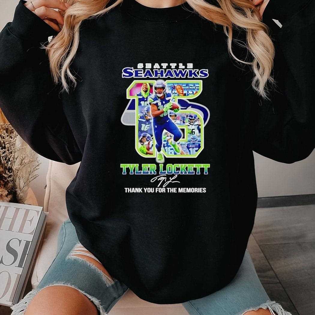 Seattle Seahawks Tyler Lockett 15 Thank You For The Memories Signature Shirt Seattle Seahawks Tyler Lockett 15 Thank You For The Memories Signature Shirt