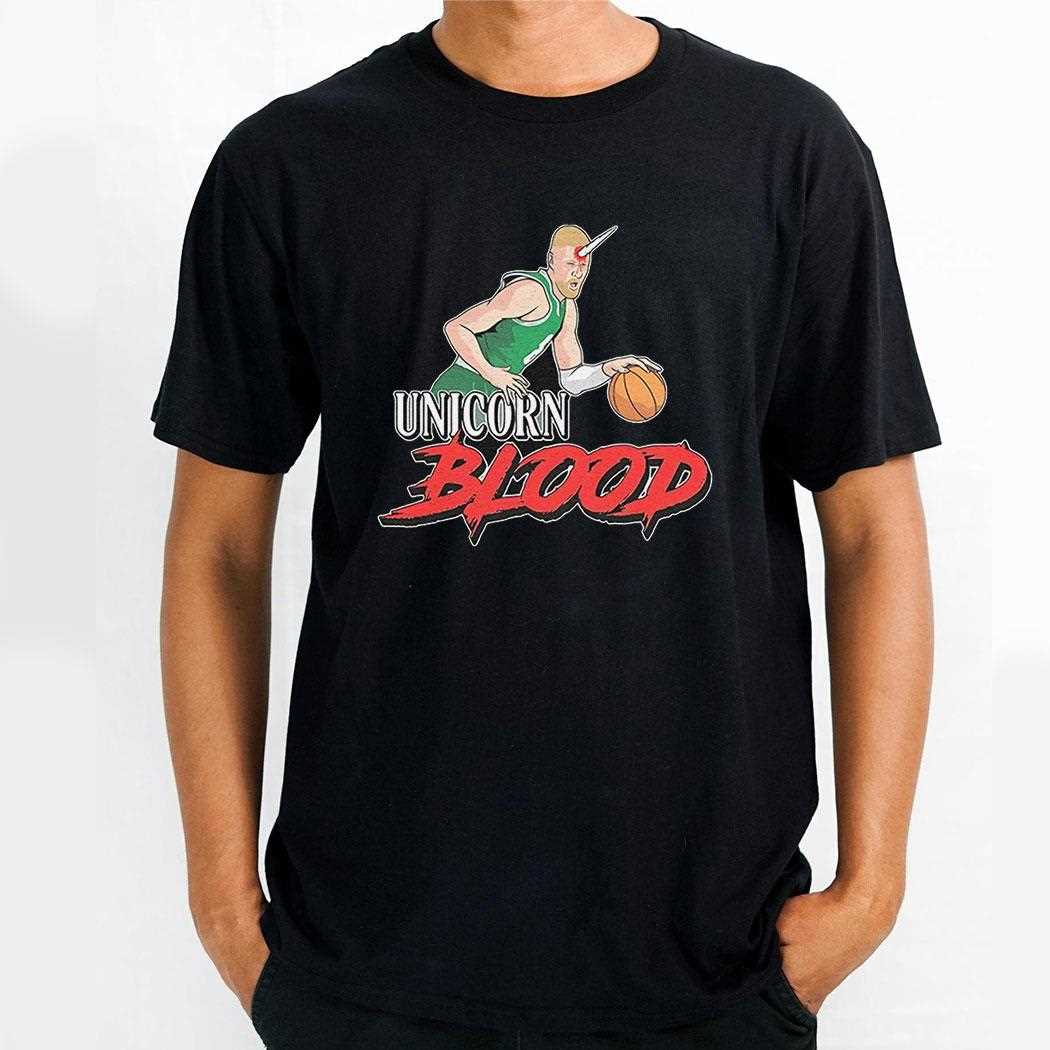 Kristaps Porzingis Boston Celtics Unicorn Blood Shirt