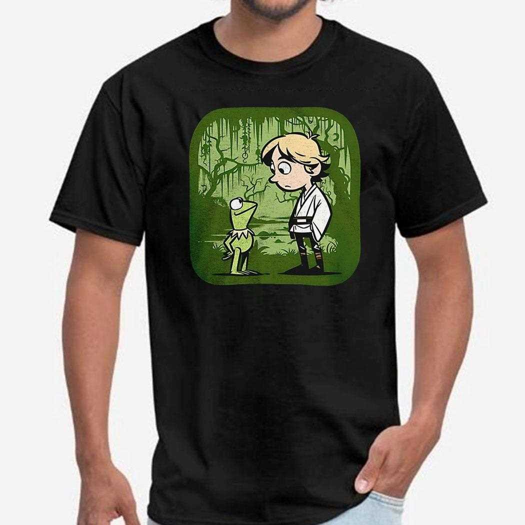 Kermit Meets Luke On Dagobah Wrong Planet Shirt