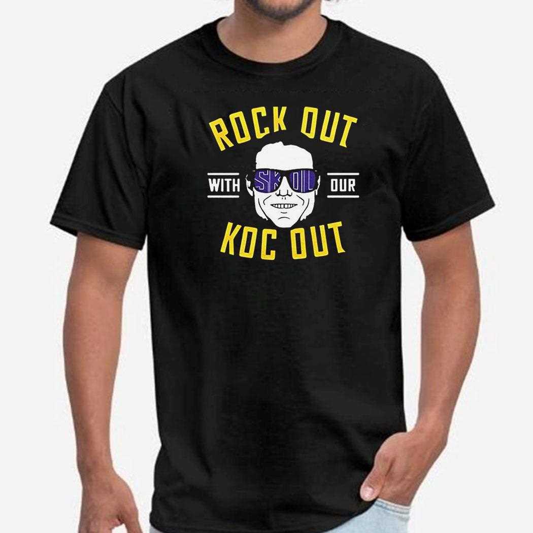 Kevin Oconnell Minnesota Vikings Rock Out With Our Koc Out Shirt
