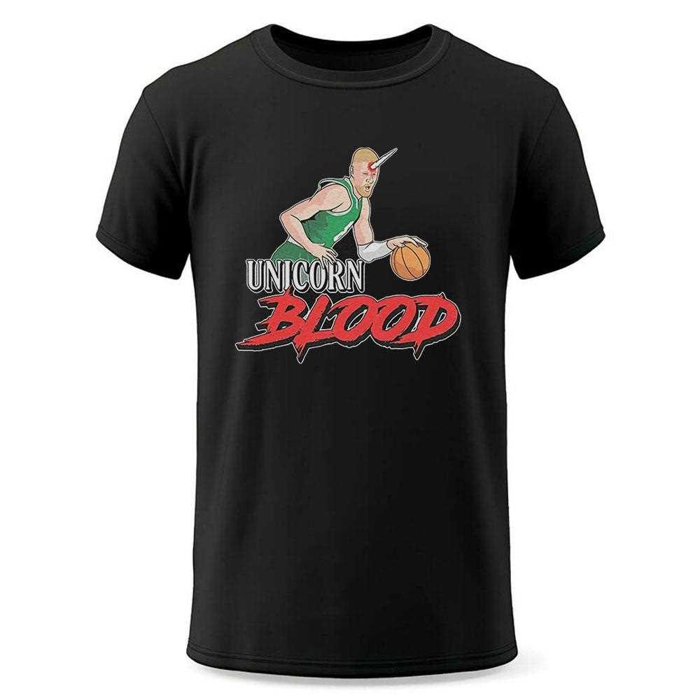 Kristaps Porzingis Boston Celtics Unicorn Blood Shirt Kristaps Porzingis Boston Celtics Unicorn Blood Shirt