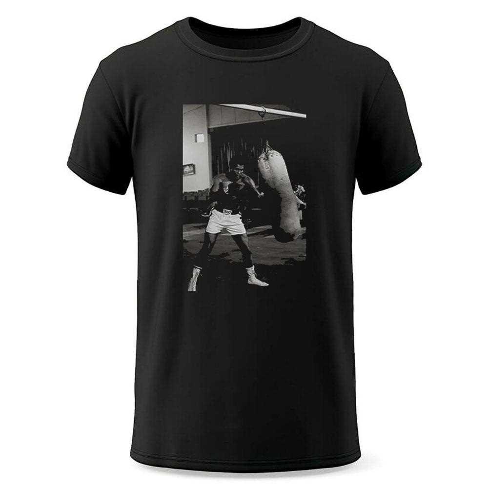 Muhammad Ali 60s Training Boxing Punches On Punching Bag Shirt Muhammad Ali 60s Training Boxing Punches On Punching Bag Shirt