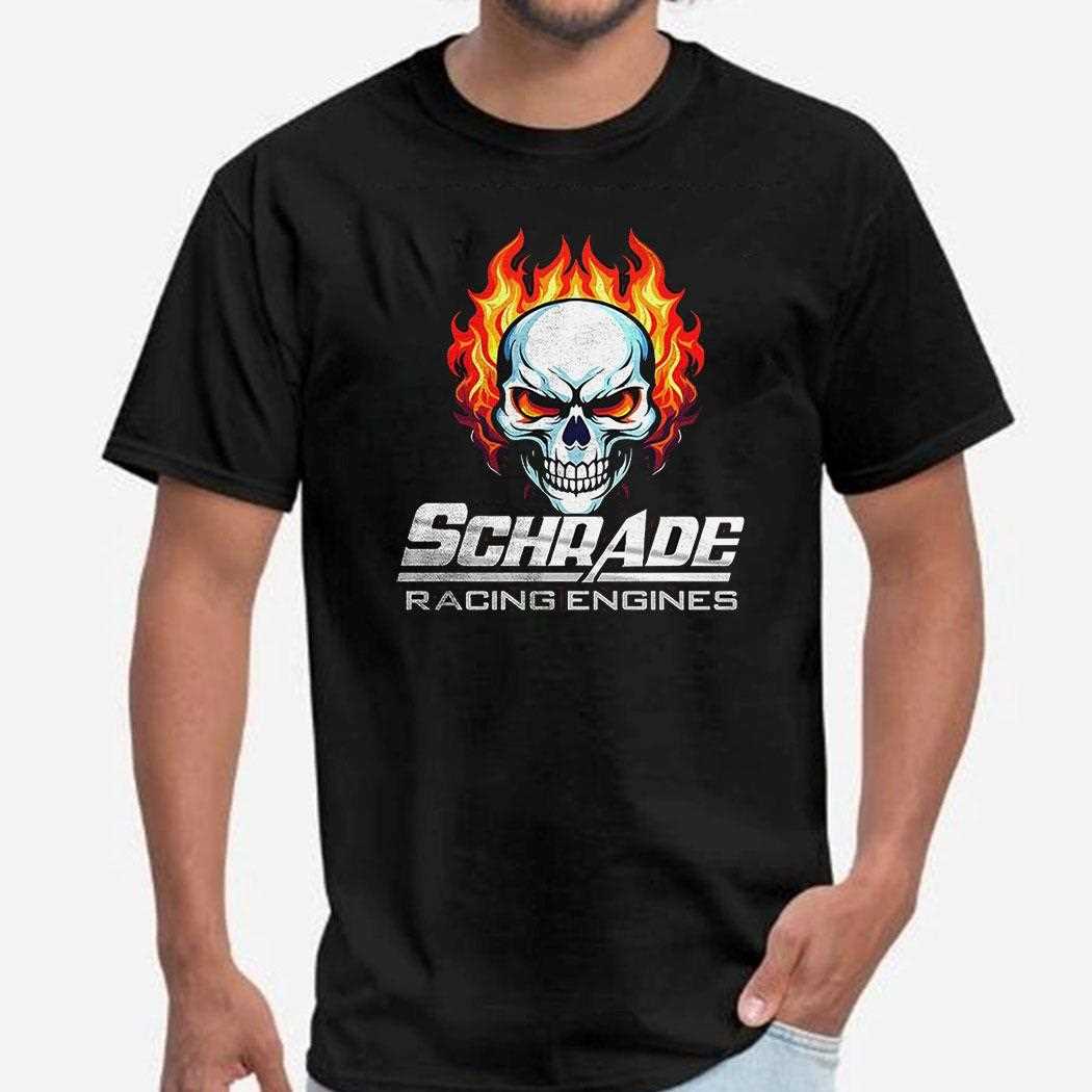 Schrade Racing Engines Skull Shirt