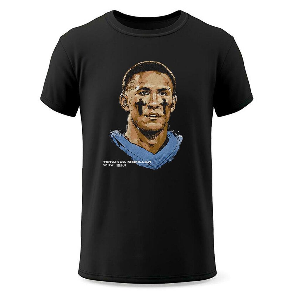 Tetairoa Mcmillan Carolina Panthers Nfl Football Player Portrait Graphic Shirt Tetairoa Mcmillan Carolina Panthers Nfl Football Player Portrait Graphic Shirt