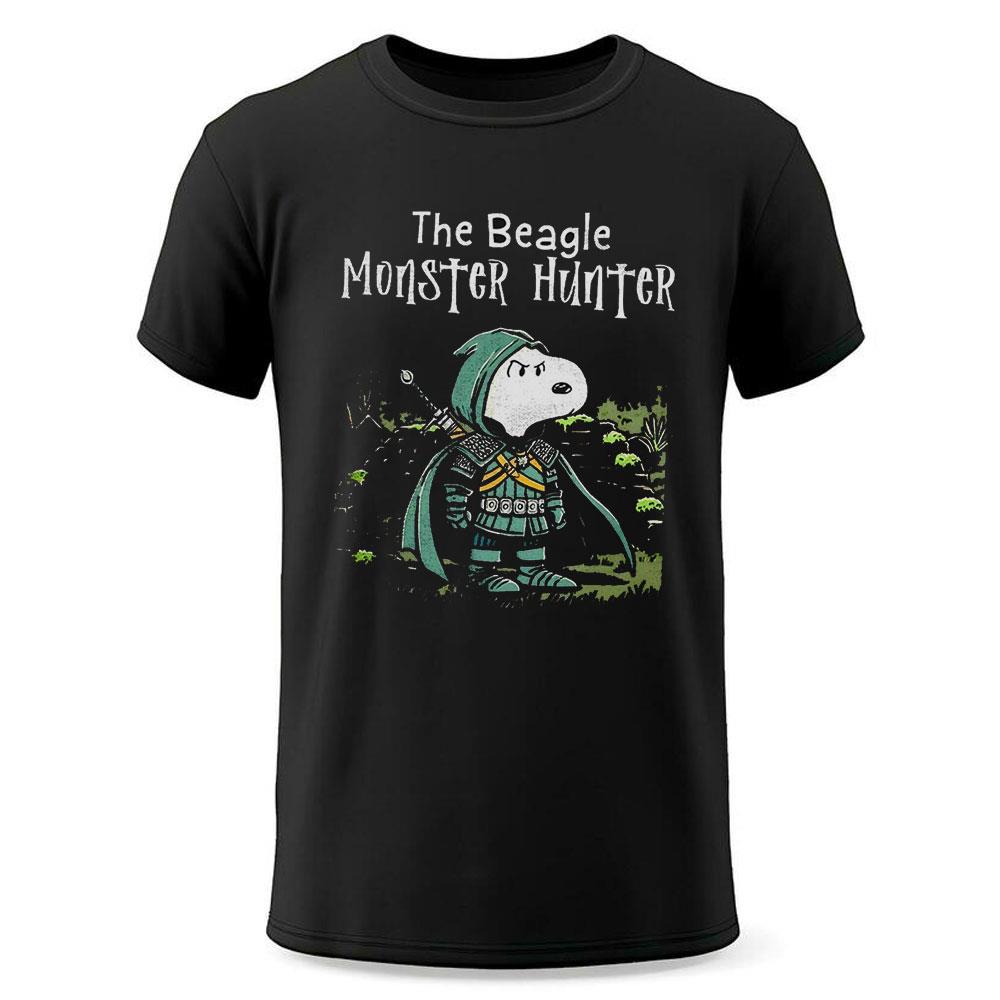 The Beagle Monster Hunter Snoopy The Witcher Shirt The Beagle Monster Hunter Snoopy The Witcher Shirt