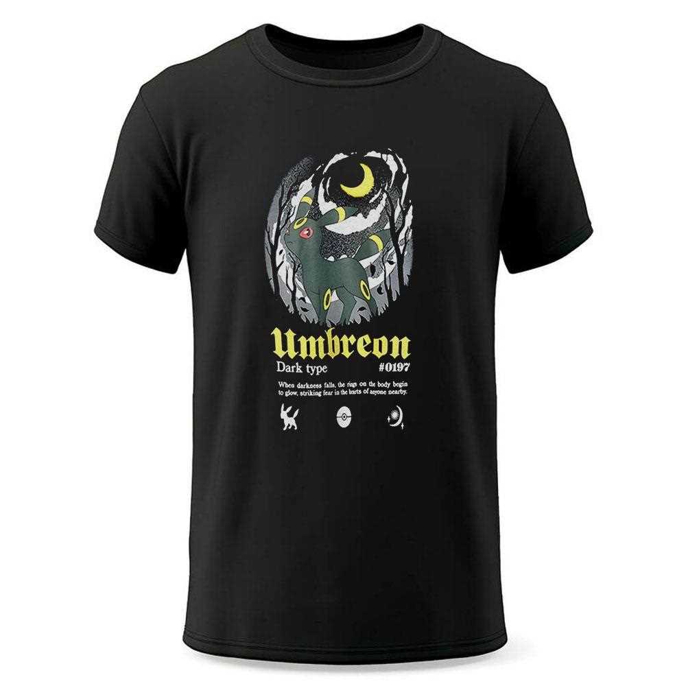 Umbreon Dark Type When Darkness Falls The Rings On The Body Begin To Glow Shirt Umbreon Dark Type When Darkness Falls The Rings On The Body Begin To Glow Shirt