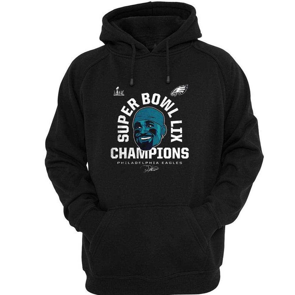 Jalen Hurts Super Bowl Lix Champions Philadelphia Eagles Shirt Jalen Hurts Super Bowl Lix Champions Philadelphia Eagles Shirt