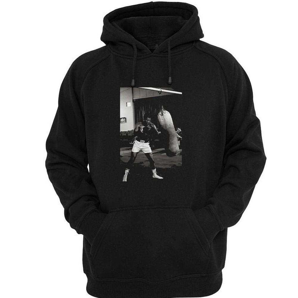 Muhammad Ali 60s Training Boxing Punches On Punching Bag Shirt Muhammad Ali 60s Training Boxing Punches On Punching Bag Shirt