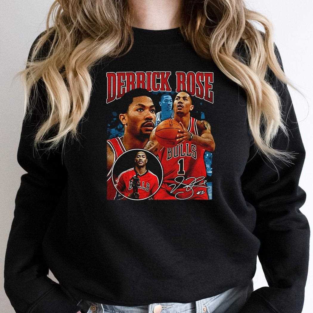 Derrick Rose Mvp Chicago Bulls Nba Basketball Signature Shirt Derrick Rose Mvp Chicago Bulls Nba Basketball Signature Shirt