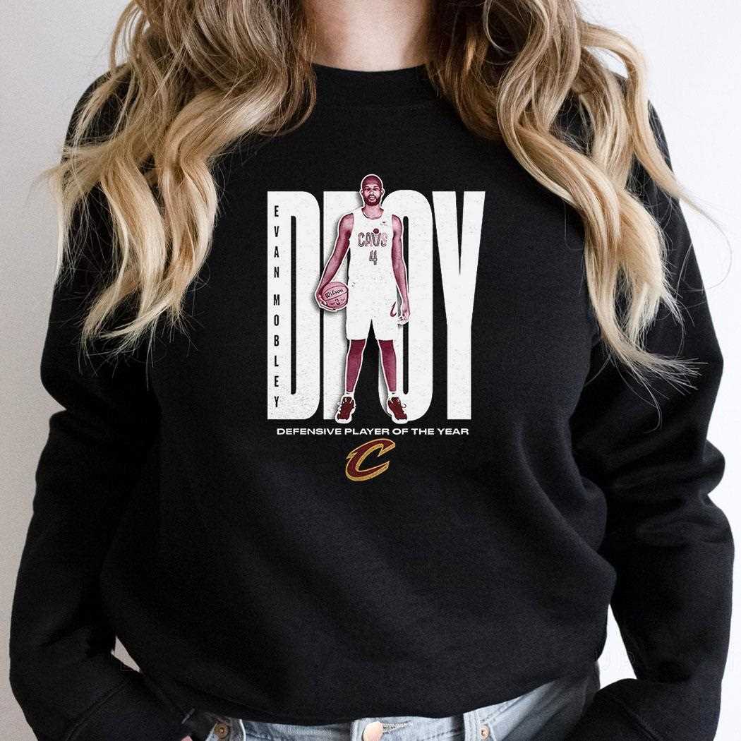 Evan Mobley Cleveland Cavaliers 2025 Nba Defensive Player Of The Year Shirt Evan Mobley Cleveland Cavaliers 2025 Nba Defensive Player Of The Year Shirt